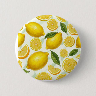 Badge Rond 5 Cm Veggie citron