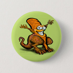 Badge Rond 5 Cm Veggie Saurus Rex