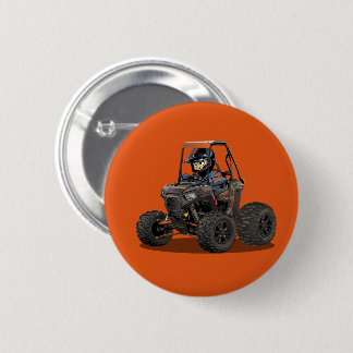 Badge Rond 5 Cm Véhicule tout-terrain UTV de dessin animé