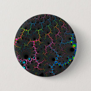 Badge Rond 5 Cm Veines - art de fractale