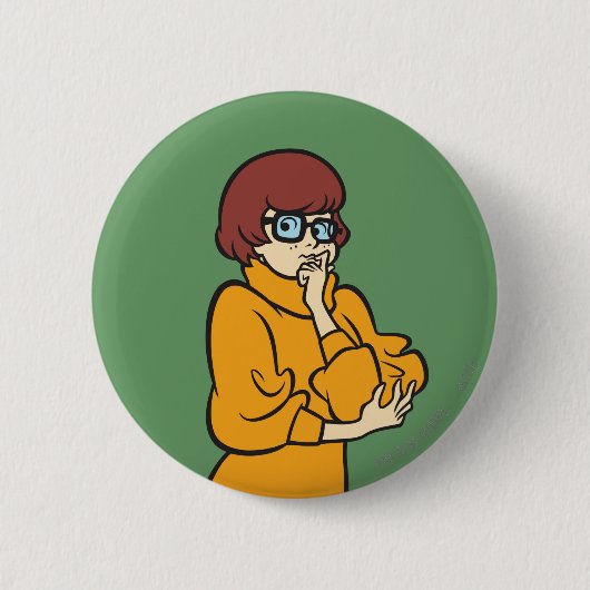 Badge Rond 5 Cm Velma Thinking (Devant)