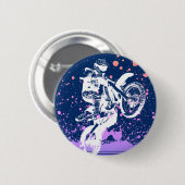 Badge Rond 5 Cm Vélo Artsy Dirt (Devant & derrière)