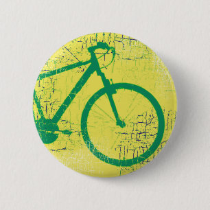 Badge Rond 5 Cm vélo circulaire vert