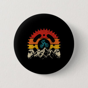 Badge Rond 5 Cm Vélo de Montagne Descente Mtb Cycliste de Montagne