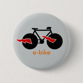 Badge Rond 5 Cm vélo électrique e-bike (Devant)