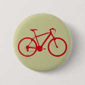 Badge Rond 5 Cm vélo rouge, vélo (Devant)