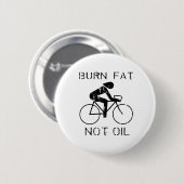 Badge Rond 5 Cm VÉLO : T-shirt d'huile de graisse de brûlure pas (Devant & derrière)