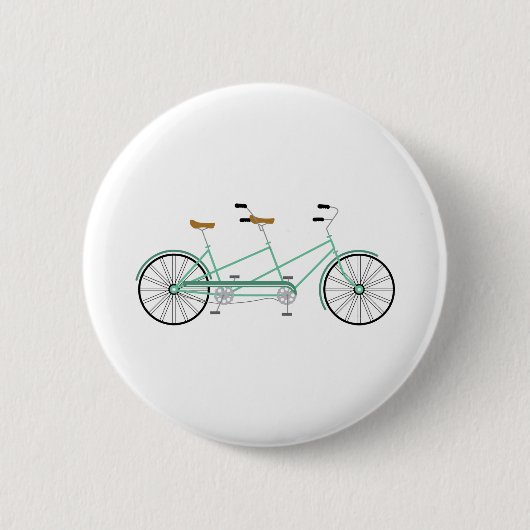 Badge Rond 5 Cm Vélo Tandem (Devant)
