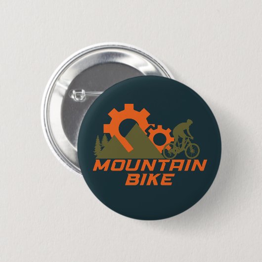 Badge Rond 5 Cm vélo tout terrain montagne (Devant & derrière)