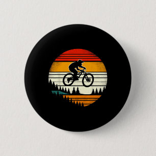 Badge Rond 5 Cm Vélo tout terrain - Vélo de descente vintage pour