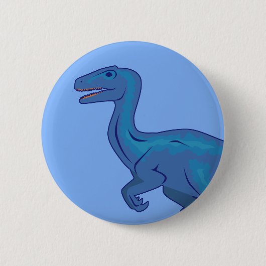 Badge Rond 5 Cm Velociraptor (Devant)