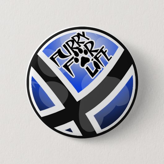 Badge Rond 5 Cm Velu pendant la vie (Devant)