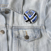 Badge Rond 5 Cm Velu pendant la vie (En situation)
