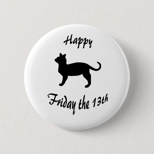 Badge Rond 5 Cm Vendredi 13 (Devant)