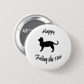 Badge Rond 5 Cm Vendredi 13 (Devant & derrière)