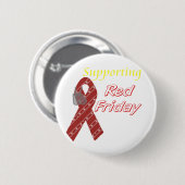Badge Rond 5 Cm Vendredi rouge (Devant & derrière)