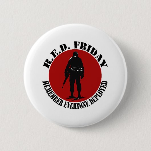 BADGE ROND 5 CM VENDREDI ROUGE - RAPPELEZ-VOUS CHACUN DÉPLOYÉ (Devant)