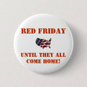 Badge Rond 5 Cm Vendredi rouge - rouge