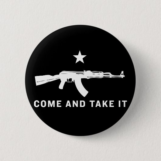 Badge Rond 5 Cm Venez il falloir des boutons (d'AK47) (Devant)