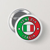 Badge Rond 5 Cm Venezia Italia (Devant & derrière)