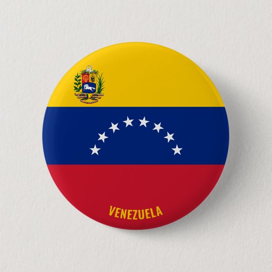 Badge Rond 5 Cm Venezuela Drapeau charmant patriotique (Devant)