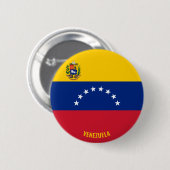 Badge Rond 5 Cm Venezuela Drapeau charmant patriotique (Devant & derrière)