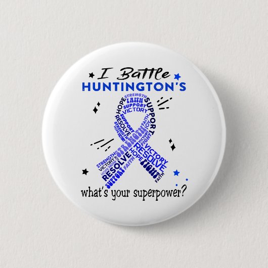 Badge Rond 5 Cm Venin de Huntington (Devant)