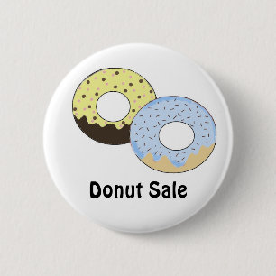 Badge Rond 5 Cm Vente de Beignets