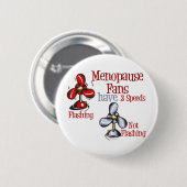 Badge Rond 5 Cm Ventilateur de ménopause (Devant & derrière)