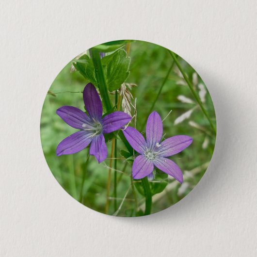 Badge Rond 5 Cm Vénus Fleur sauvage de verre (Devant)
