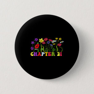 Badge Rond 5 Cm Ver 21e Livre Fêtant Les 21 Ans Pour Les Bibliophi