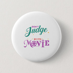 Badge Rond 5 Cm Ver de livre drôle - Ne jugez pas un livre par son
