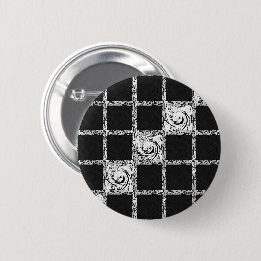 Badge Rond 5 Cm vérifier le motif (Devant & derrière)