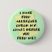Badge Rond 5 Cm Vérifiez mon diagramme (Devant)