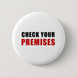 Badge Rond 5 Cm Vérifiez vos lieux