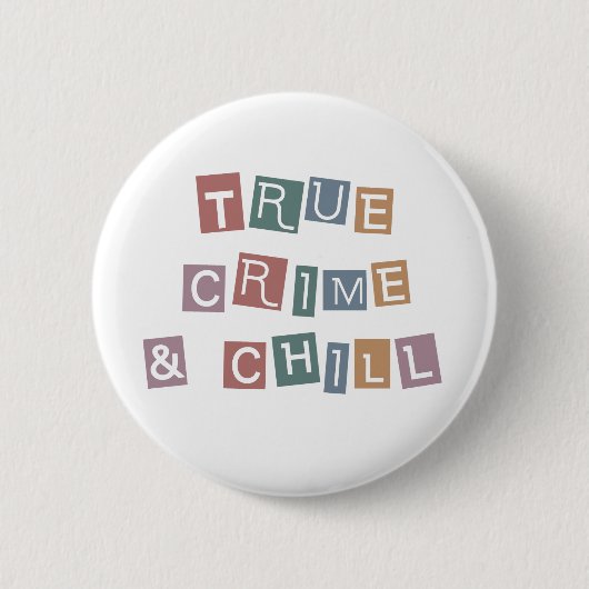 Badge Rond 5 Cm Véritable criminalité et refroidissement | Murder  (Devant)