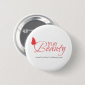 Badge Rond 5 Cm Véritable Pin de beauté (Devant & derrière)