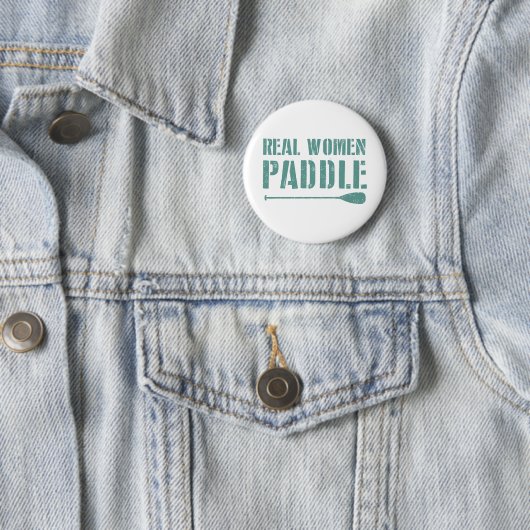 Badge Rond 5 Cm Véritables Femmes Paddle (En situation)