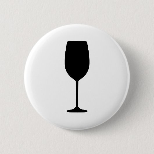 Badge Rond 5 Cm Verre de vin (Devant)