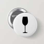 Badge Rond 5 Cm Verre de vin (Devant & derrière)