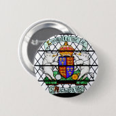 BADGE ROND 5 CM VERRE SOUILLÉ RICHARD III DU ROYAUME-UNI (Devant & derrière)