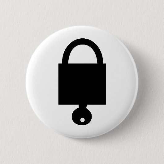 Badge Rond 5 Cm verrou de verrouillage (Devant)