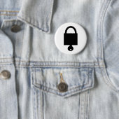 Badge Rond 5 Cm verrou de verrouillage (En situation)