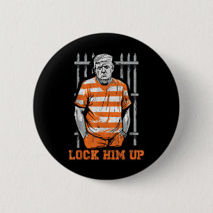 Badge Rond 5 Cm Verrouillez-Le Drôle Donald Trump 2024 Va À Ja