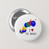 Badge Rond 5 Cm Vers de livre (Devant & derrière)