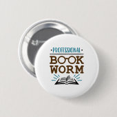Badge Rond 5 Cm Vers de livre professionnel (Devant & derrière)