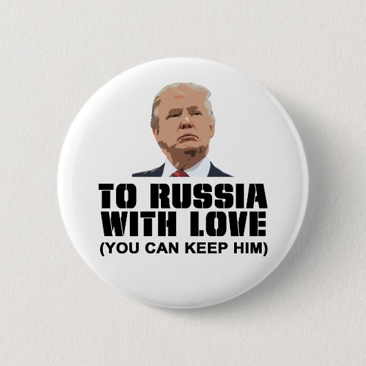 Badge Rond 5 Cm Vers la Russie avec amour (Devant)