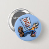 Badge Rond 5 Cm Vers le bas avec cela ! (Devant & derrière)