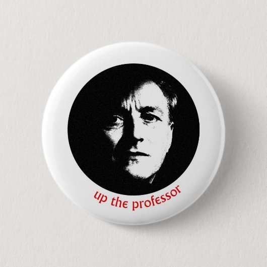 Badge Rond 5 Cm Vers le haut du professeur (Devant)