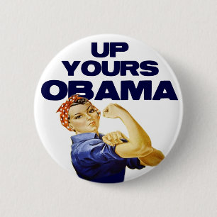 Badge Rond 5 Cm Vers le haut du vôtre Obama